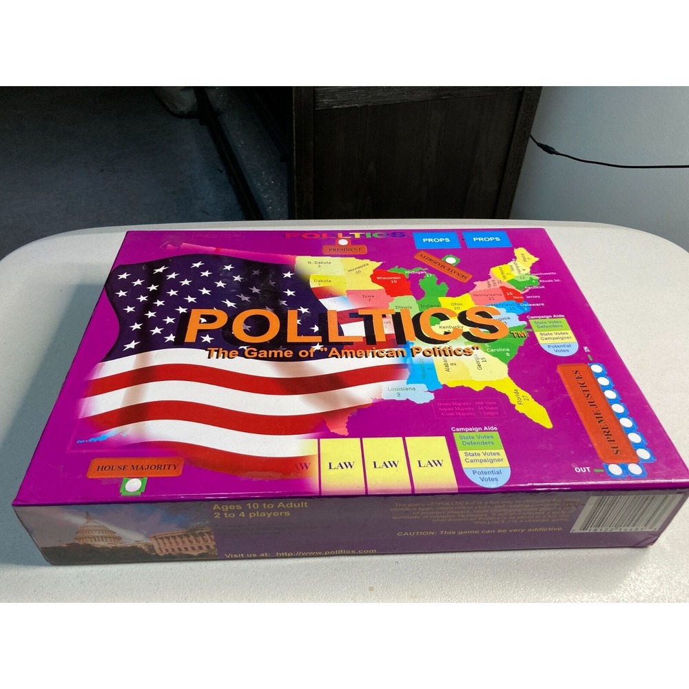 Polltics the Game of American Politics Board Game 2006 Rare Complete Strategy